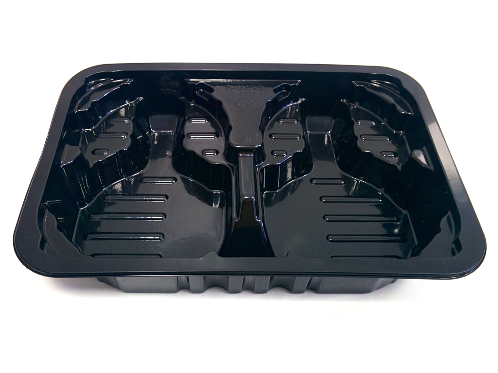 D13-45 BLACK BURGER TRAY