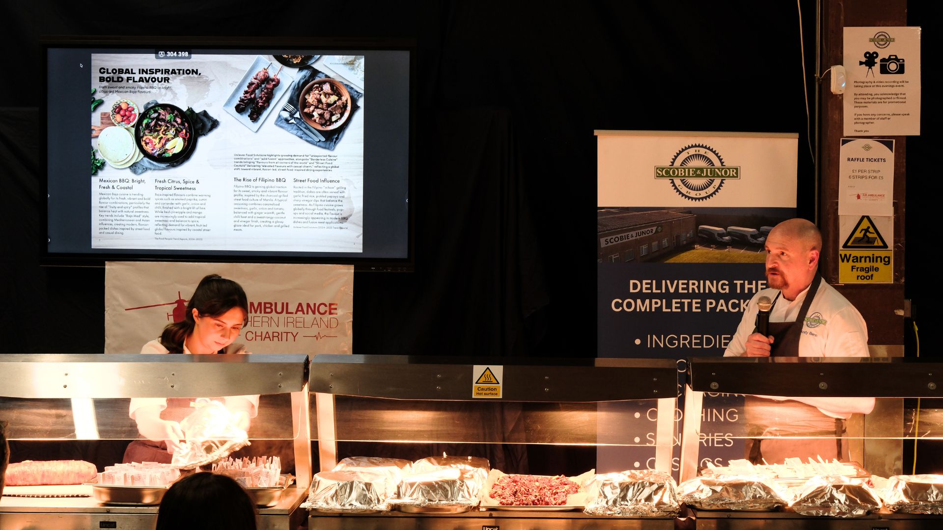 Chef Andy Benn cooking demonstration